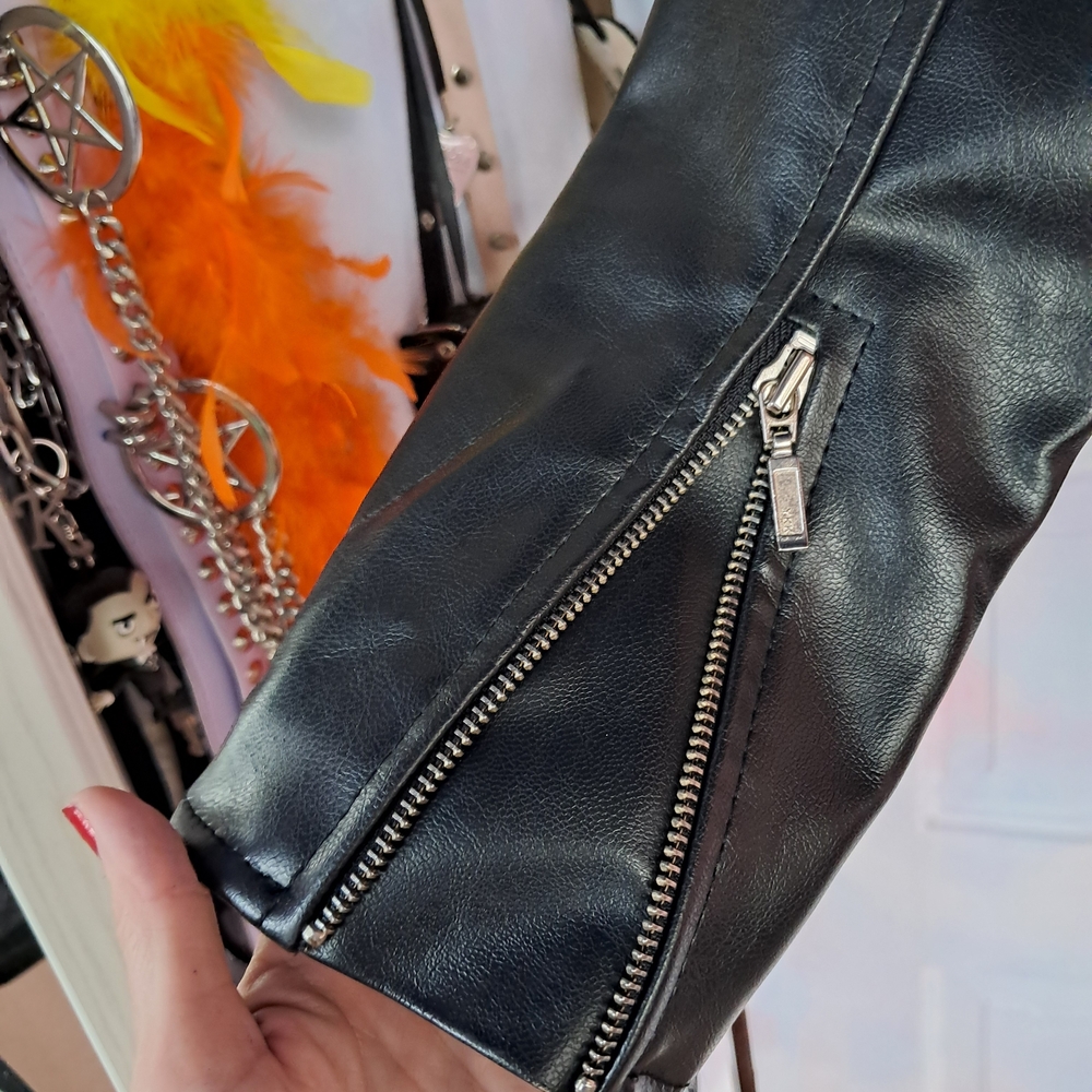 Killstar Black Spiked Biker Jacket - Picture 7 of 10